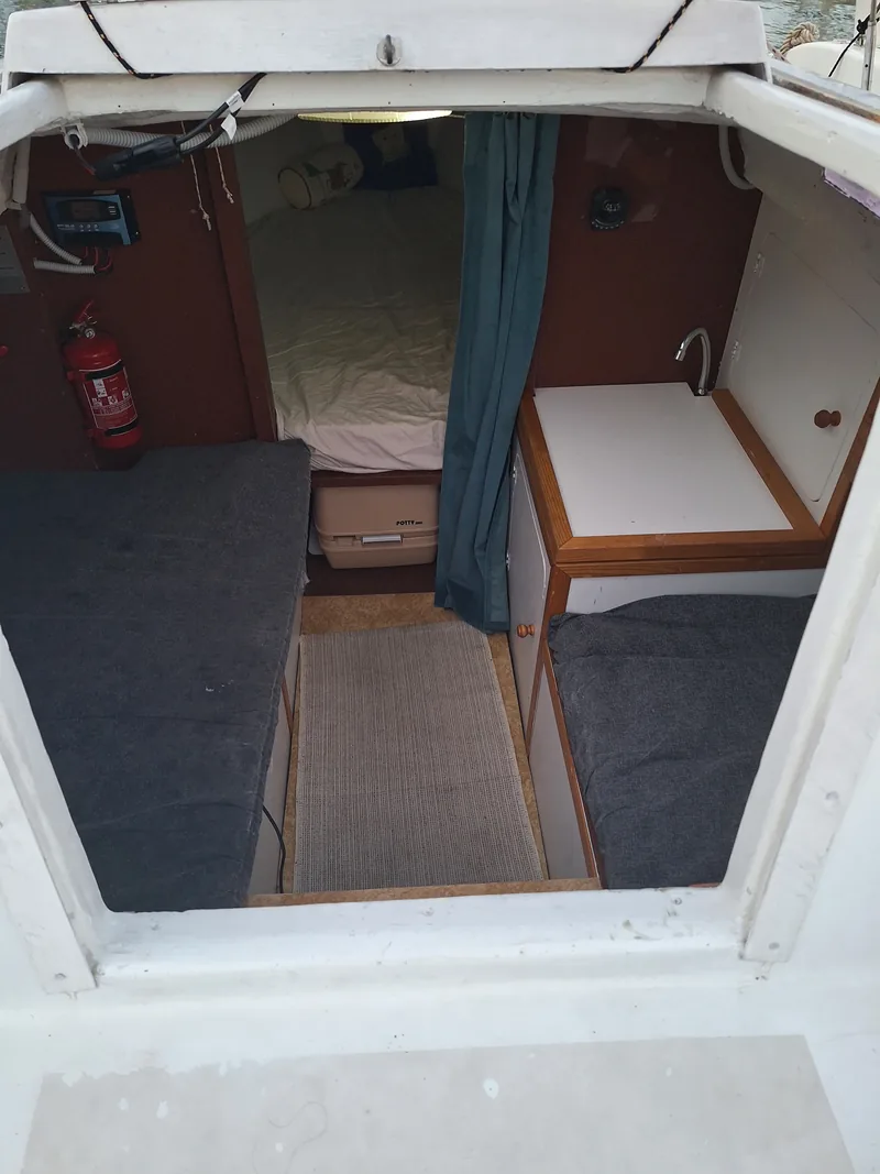 Cabin seen from the companionway